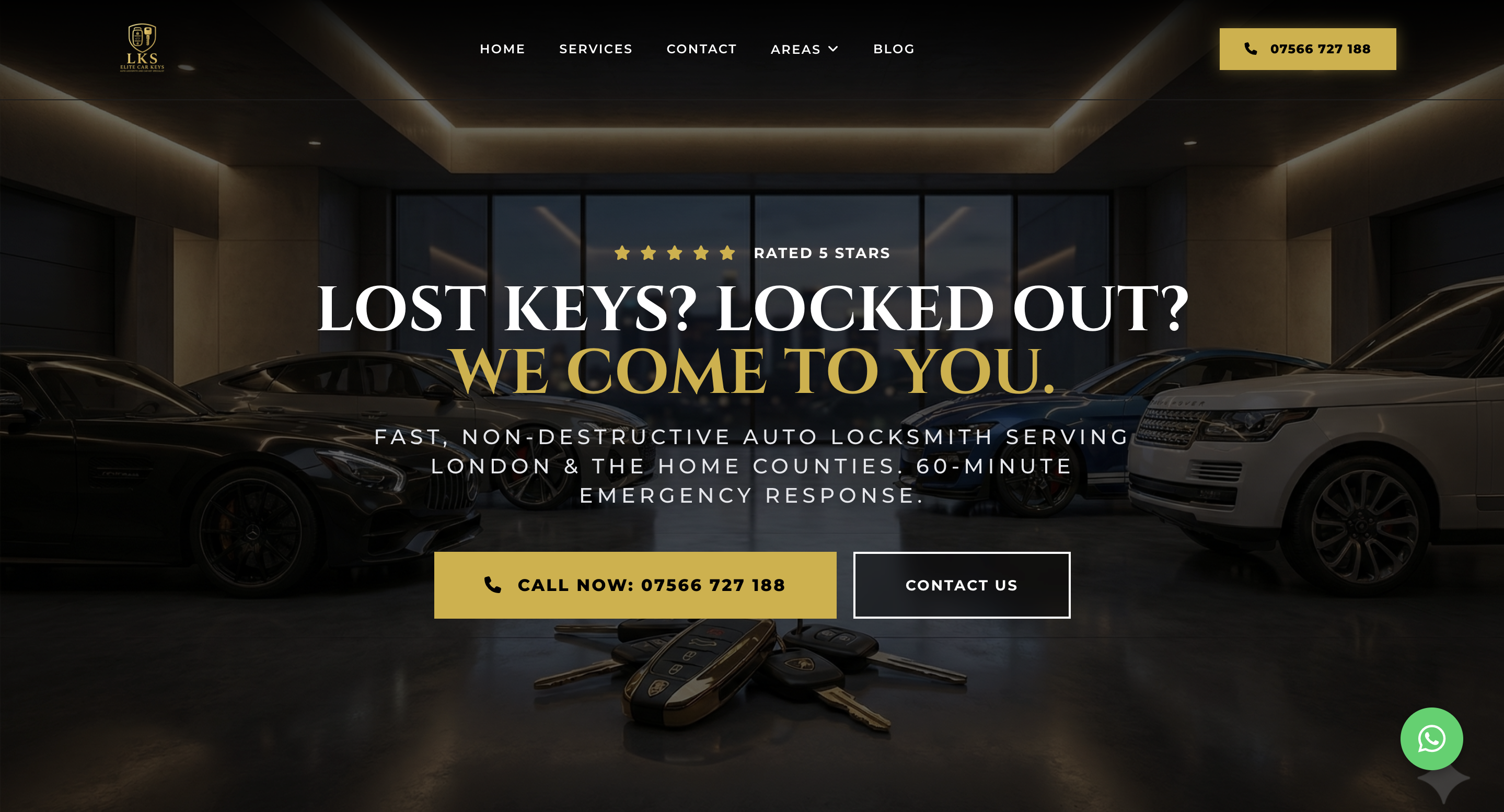 LKS Auto Locksmith website